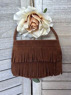 VINTAGE “Baby GAP” Y2K 2009 Edition Boho Faux Fringe HIPPIE PURSE  A+ Condition